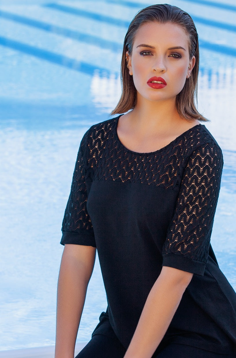 Wavy Patterns Modal Top