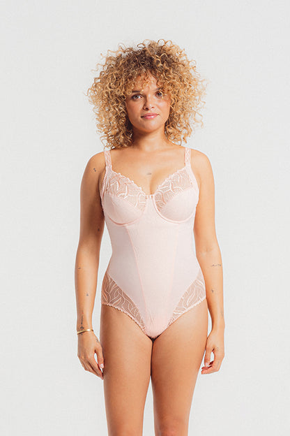 Louisa Bracq Julia Flamboyant Embroidery Full Cup Bodysuit