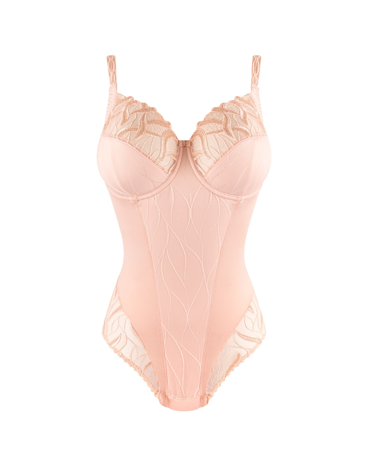 Louisa Bracq Julia Flamboyant Embroidery Full Cup Bodysuit