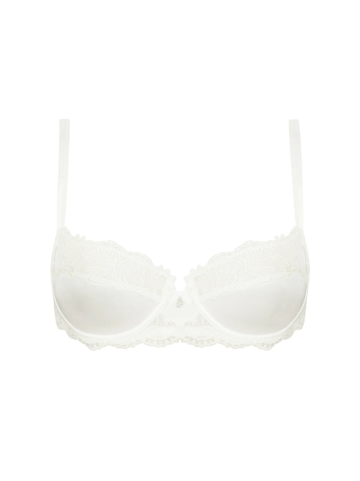 White bra on a white background