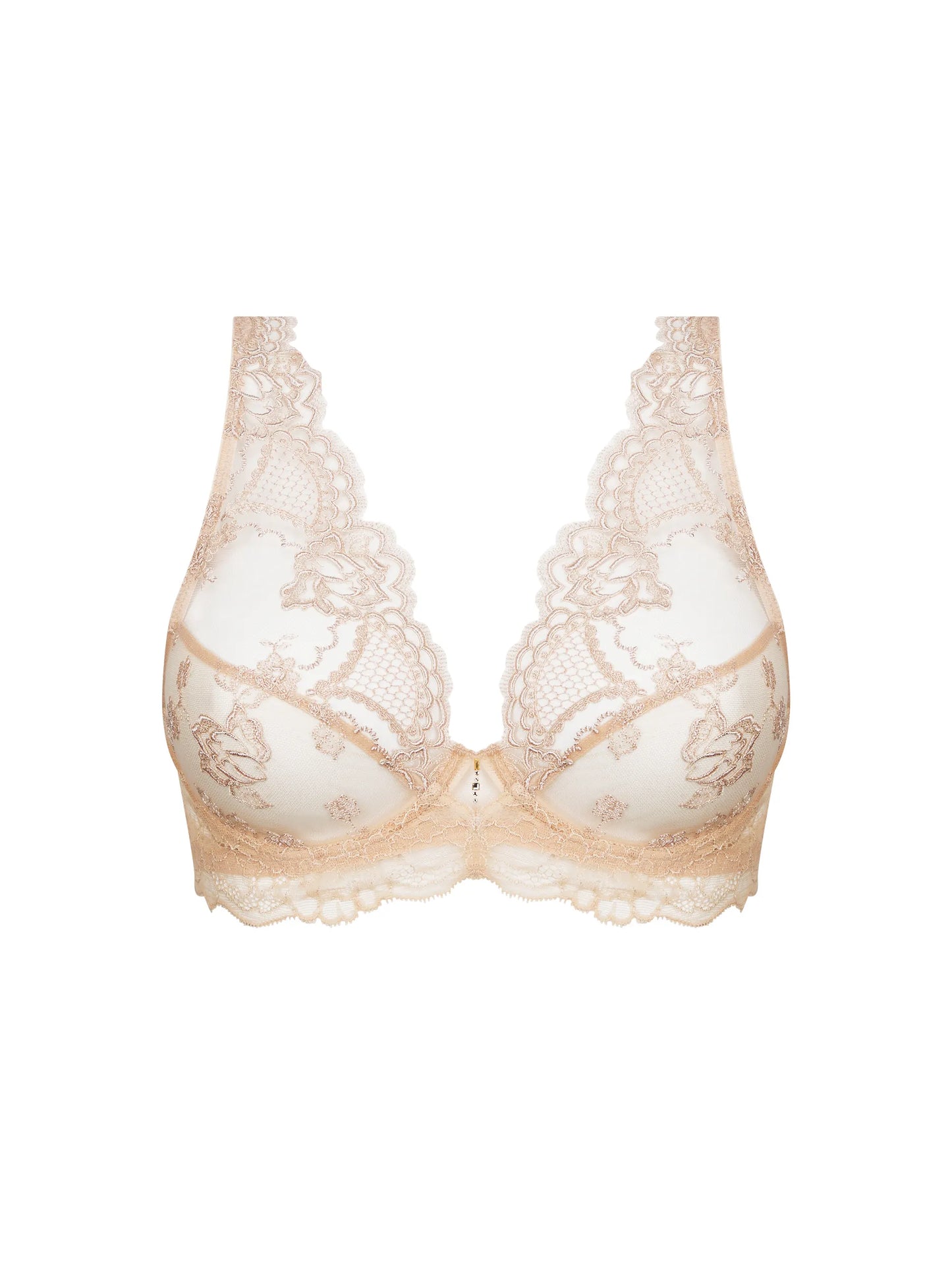 An exquisite bra from the Sublime en dentelle line by Lise Charmel, France. Front picture of the bra.