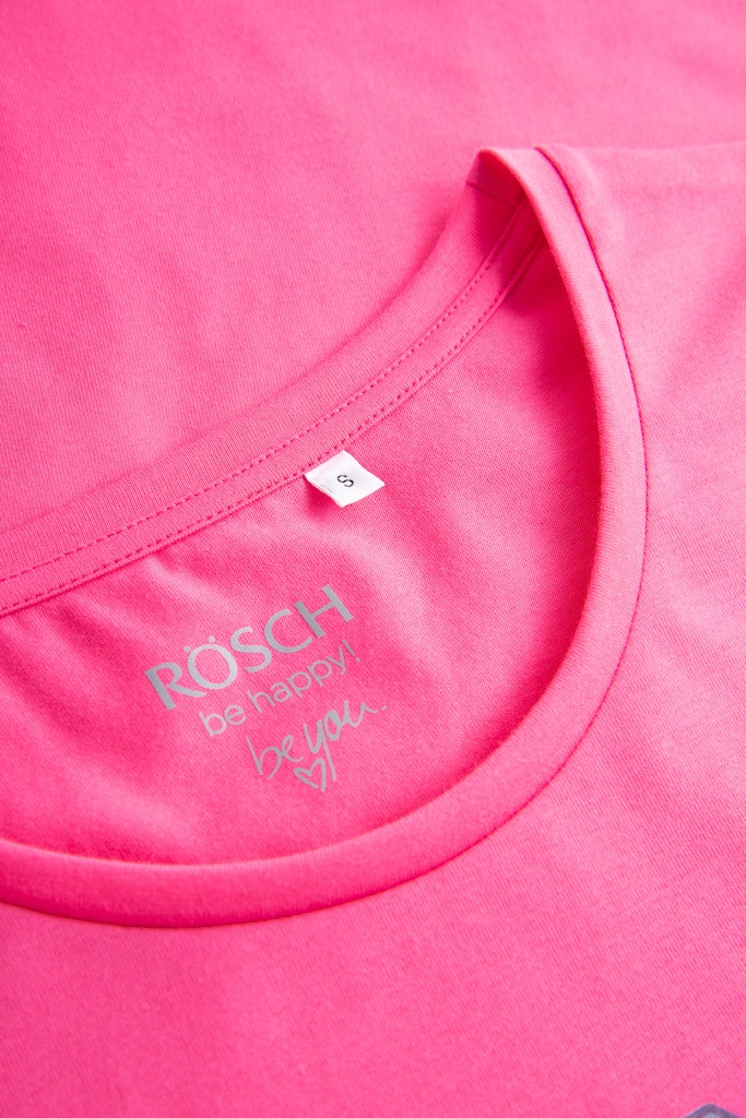 Neckline of the Be Happy Jersey Cotton Comfortable T-Shirt