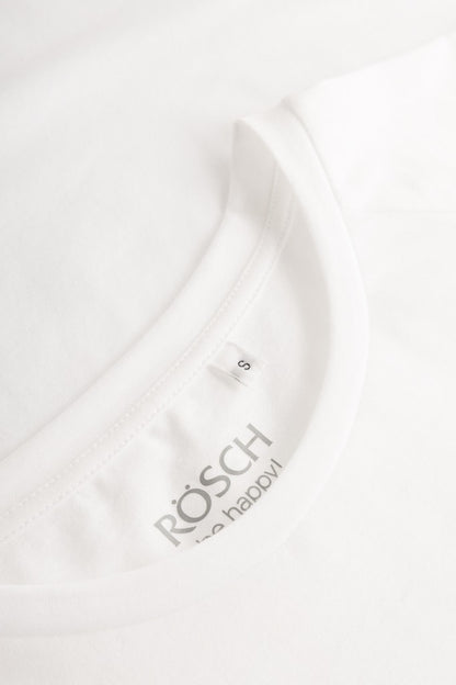 Be Happy Jersey Cotton Classic T-Shirt with detail on neckline 