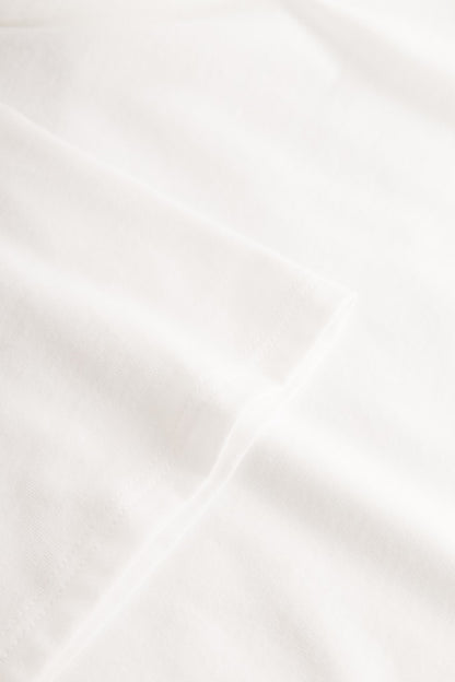 Be Happy Jersey Cotton Classic T-Shirt with detail on sleave seam