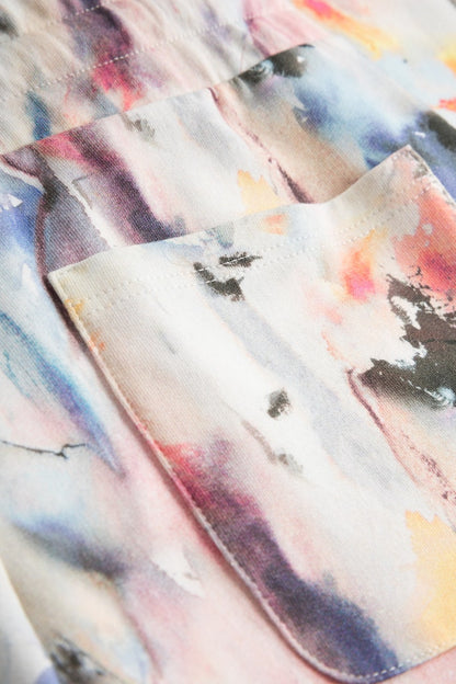 Thx Pastel Watercolour Print Sweatpants detail on the back pocket