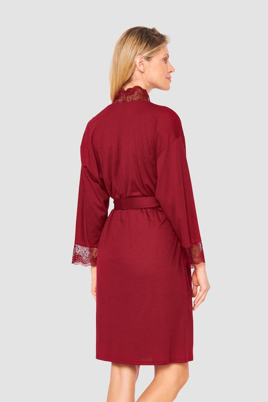 Woman is wearing New Romance Robe by Rosch back picture