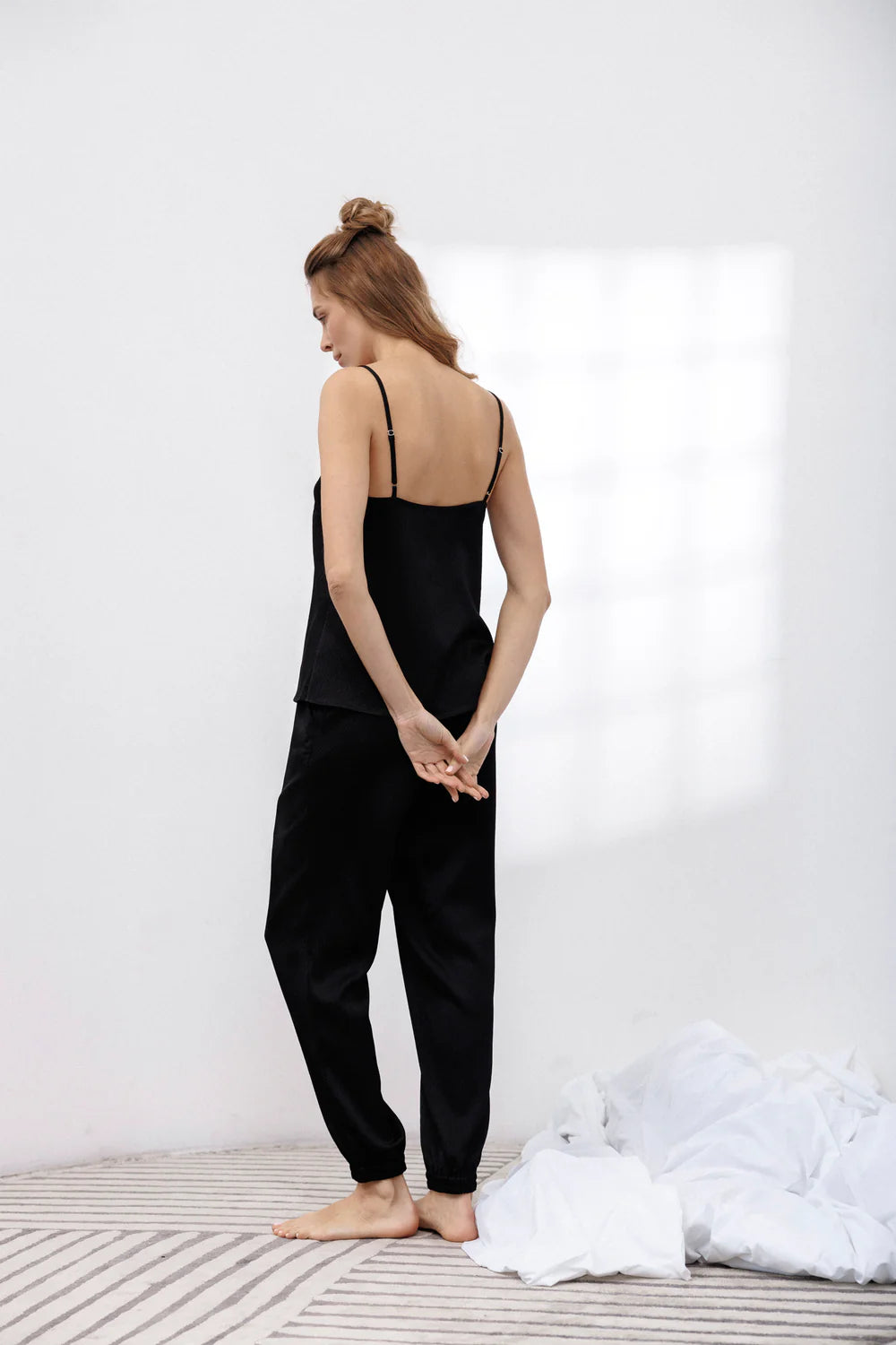 Bubble Silk Camisole and Pants Set