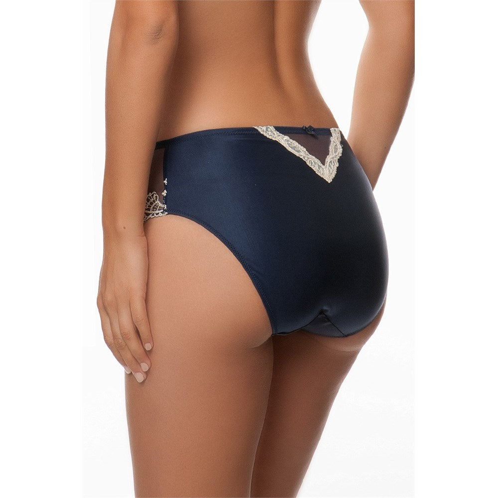 Luxury Silk Embroidered Full Brief Lise Charmel Splendeur Soie at Di Moda European Lingerie Toronto