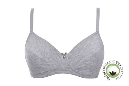 Wire-free, unpadded bra from the Organic Cotton line by SIéLEI from Italy.