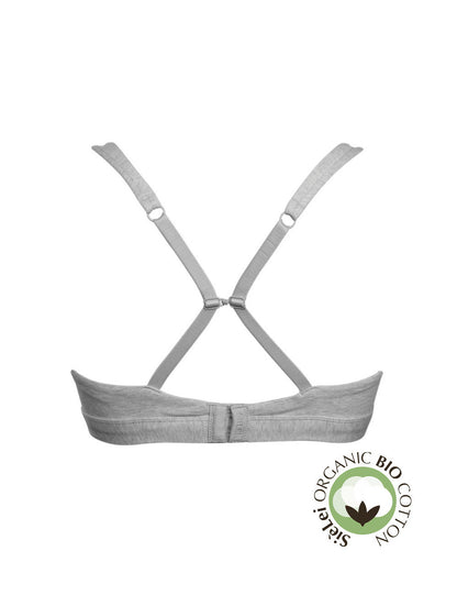 Organic Cotton Wireless Triangle Bra